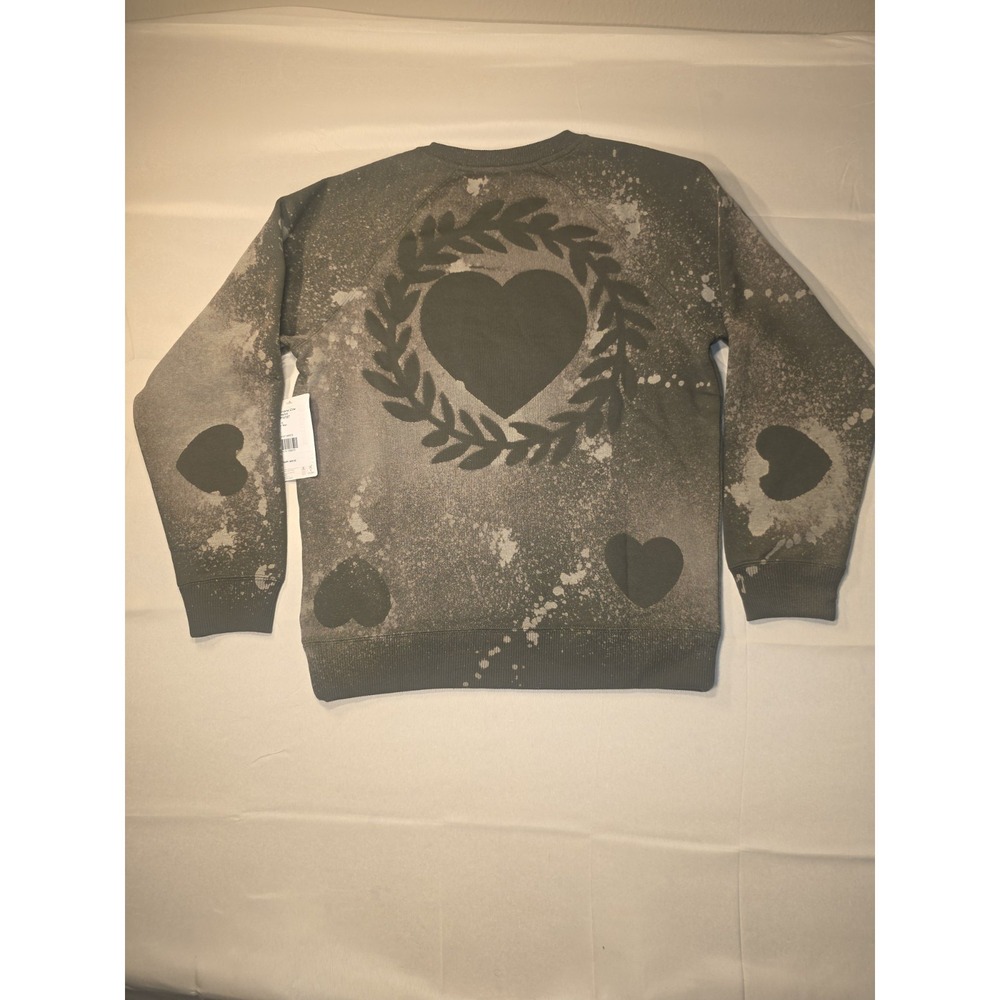 Marmot Pullover Sweater Green Sellout Mens Size Small Bleach Stain Design - Picture 4 of 8